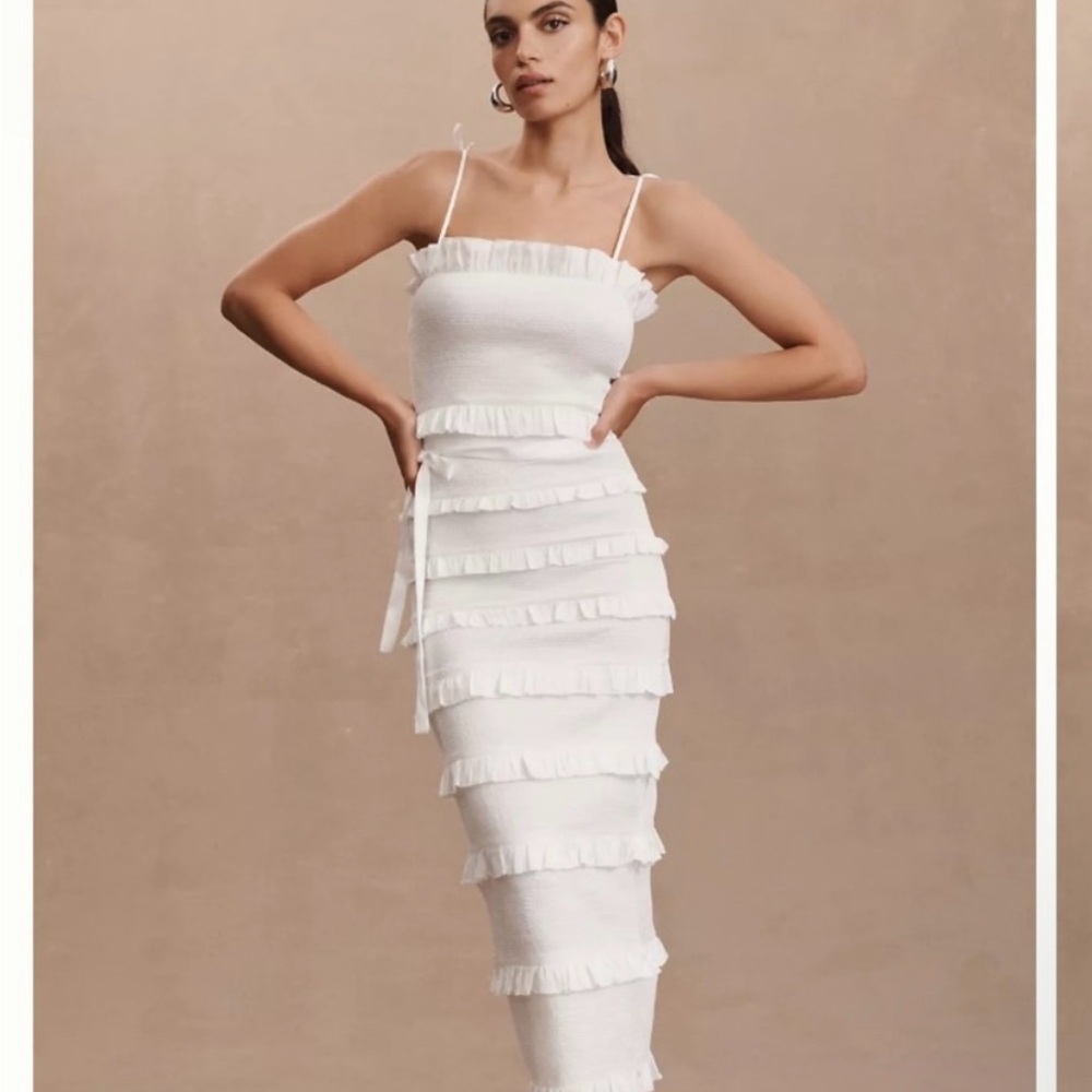 V Chapman Lily Dress in white